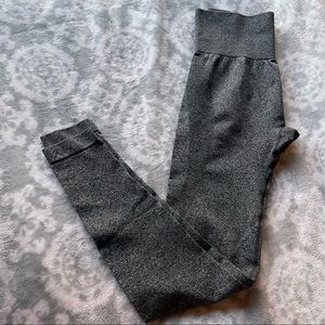 Women High Waist Workout Gym Smile Contour Seamless Leggings Yoga Pants Tights